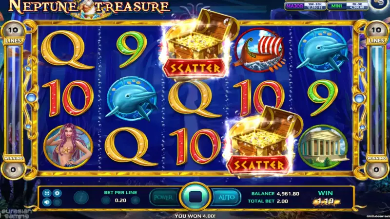 ล่าสมบัติของโพไซดอนกับ Neptune Treasure วิดีโอเกม 3D ภาพสวยจัดเต็มทุกฟีเจอร์