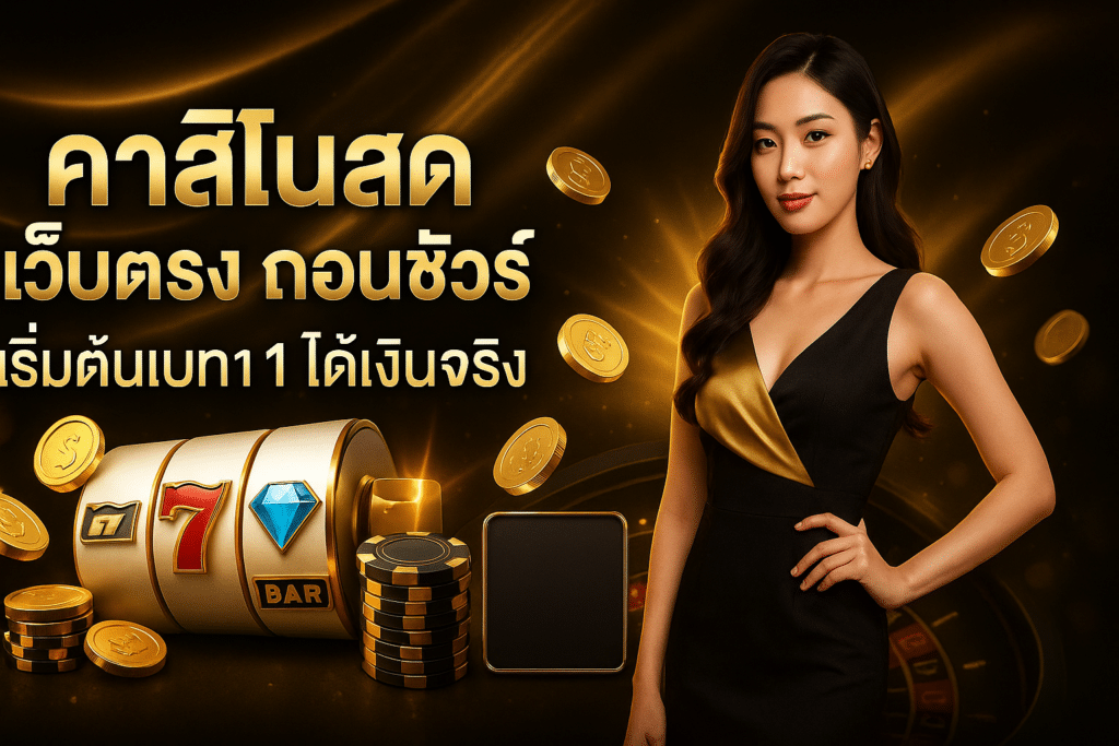 คาสิโนสด เว็บตรง ถอนชัวร์